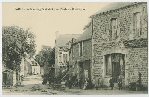 La Selle-en-Coglès (I.-et-V.) - Route de St-Etienne.