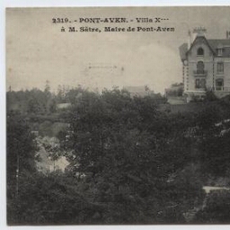 PONT-AVEN.- Villa X... à M. Sâtre, Maire de Pont-Aven