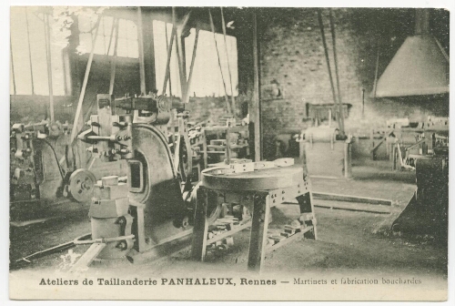 Ateliers de Taillanderie PANHALEUX, Rennes - Martinets et fabrication bouchardes.