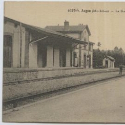 Bis. Augan (Morbihan) - La Gare