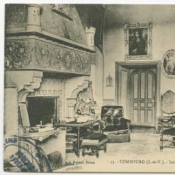COMBOURG (I.-et-V.). - Intérieur du Château - Salon de l'Hermine