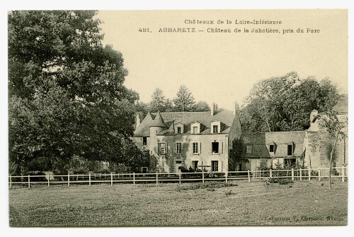 ABBARETZ - Château de la Jahotière, pris du Parc