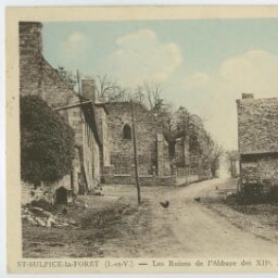 SAINT-SULPICE-la-FORÊT (I.-et-V.) - Les Ruines de l'Abbaye des XIIe, XVe et XVIIe siècles.