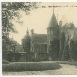 Pleugueneuc (I.-et-V.). - Château de la Bourbansaye, côté nord.