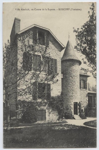 Villa Kerdudi, au Comte de la Sayette.- ROSCOFF (Finistère)