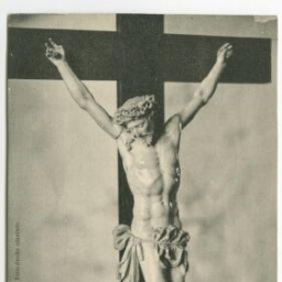 PAIMPONT (I.-et-V.). Le Christ de Paimpont, Ivoire du XVIIe siècle.
