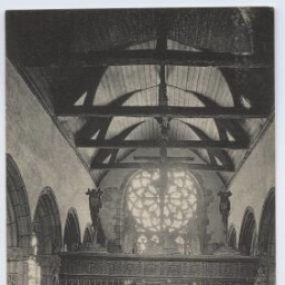 SAINT-HERBOT (Finistère).- Intérieur de la Chapelle, XVIe siècle.