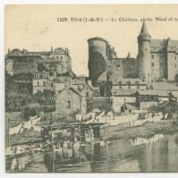 Vitré (I.-&-V.) - le château, partie nord et les bords de la Vilaine.