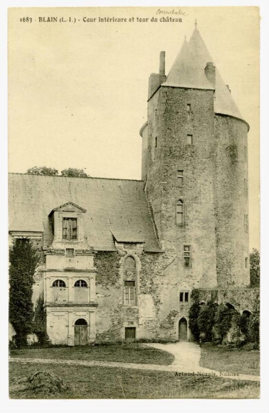 BLAIN (L.-I.) - Cour intérieure et tour du château
