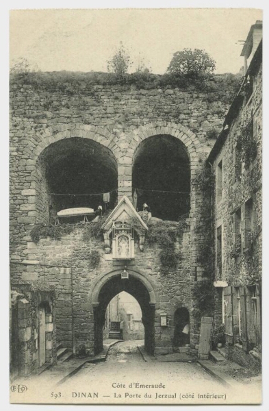 DINAN - La Porte du Jerzual (côté intérieur)