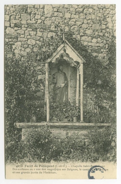 Forêt de Paimpont (I.-et-V.) - Chapelle Saint-Barthélemy.