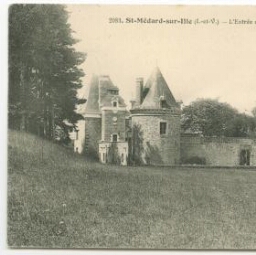St-Médard-sur-Ille (I.-et-V.) - L'Entrée du Château du Bois-Geffroy
