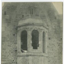 Vitré (I.etV.) - Chaire absidiale du XVIḞ siècle, visible à l'intérieur du château.