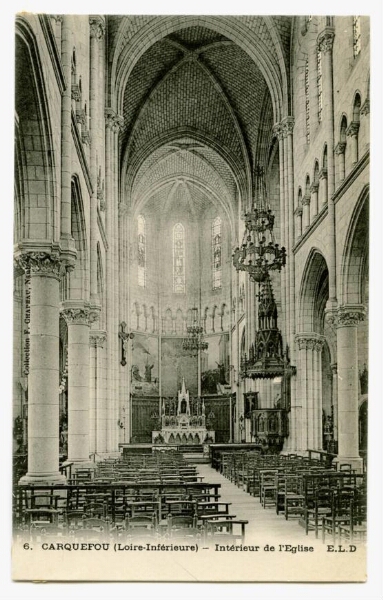 CARQUEFOU (Loire-Inférieure) - Intérieur de l'Eglise