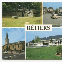 RETIERS (Ille-et-Vilaine). - La Roche aux fée.