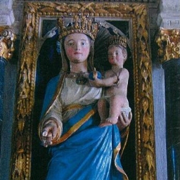 Retable dédié à la Vierge de l'église Saint-Jean-Baptiste