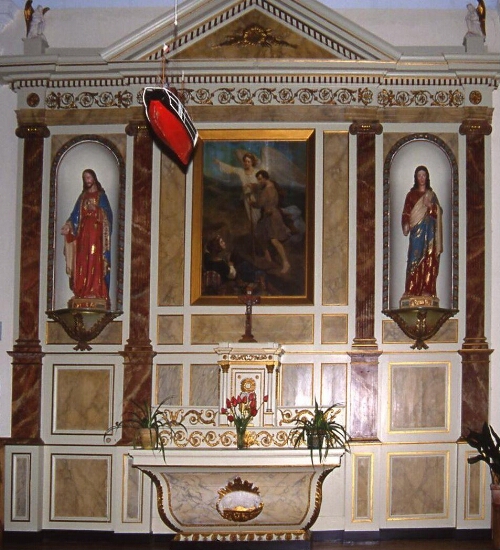 Retable de l'autel de l'Ange gardien de l'église Notre-Dame et Sainte-Anne