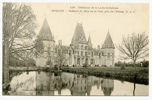 BOUAYE - Château du Bois de la Noë, pris de l'étang