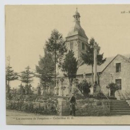 Les environs de Fougères. Baillé. L'église et le cimetière.