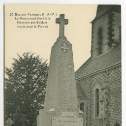 Roz-sur-Couësnon (I.-et-V.) - Le Monument élevé à la Mémoire des Soldats morts pour la France.