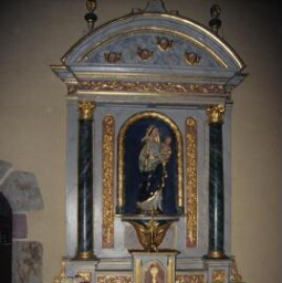 Retable dédié à saint Nicolas de l'église Saint-Mélaine-de-Moigne