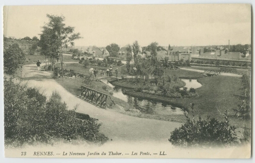 RENNES - Le Nouveau Jardin du Thabor. - Les Ponts