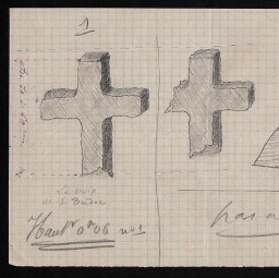 Croix de chemin (vestiges), Kerguereva (île de Bréhat)