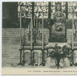 A.G. - RENNES. Eglise Saint-Sauveur - Autel de N.-D. des Miracles et Vertus