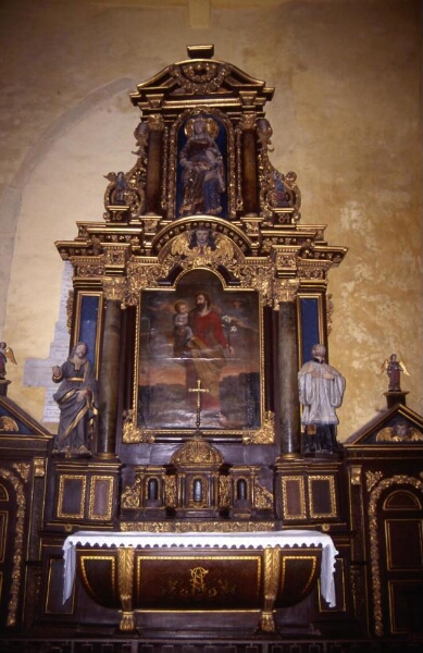 Retable de l'autel Nord de l'église Saint-Méen