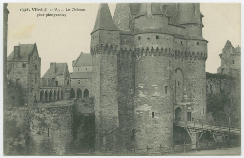VITRE (I-et-V-). Le Château. (Vue plongeante)
