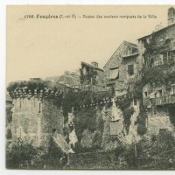Fougères (I.-et-V.) - Restes des anciens remparts de la Ville.