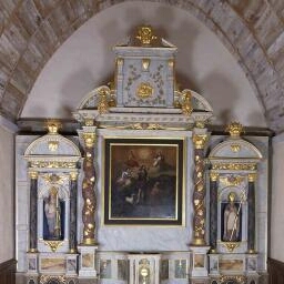 Retable de l'autel principal de l'église Saint-Aubin