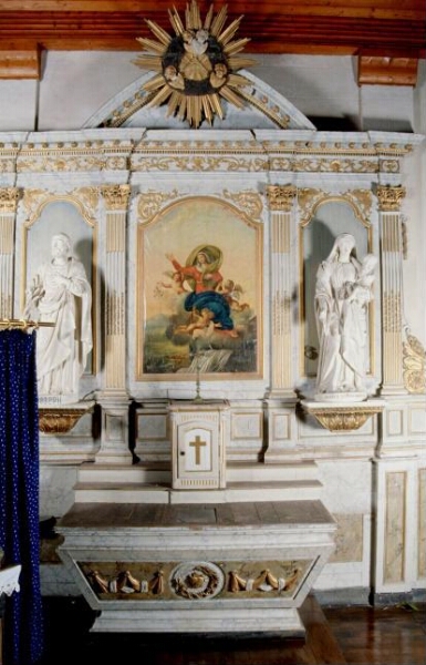 Retable dédié à la Vierge de l'église Saint-Martin