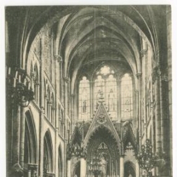Saint-Malo -Intérieur et maître autel de la cathédrale (XIVḞ siècle) - G.F.