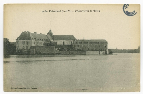 Paimpont (I.-et-V.) - L'Abbaye vue de l'Etang.