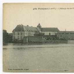 Paimpont (I.-et-V.) - L'Abbaye vue de l'Etang.