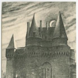 VITRE à travers les àges - L'Entrée du Château au XIVe siècle.