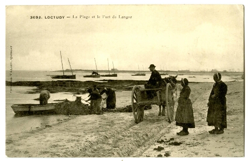 LOCTUDY - La Plage et le Port de Langoz