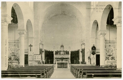 CLISSON (L.-I.) Intérieur de l'Eglise Notre-Dame