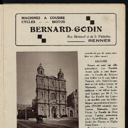 Chapelle Saint-Thomas, actuellement église paroissiale Toussaints, rue du Capitaine-Alfred-Dreyfus (Rennes)