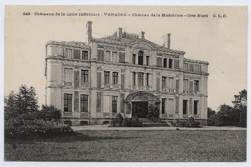 Châteaux de la Loire-Inférieure - Varades - Château de la Madeleine - Côté Nord C.L.C.