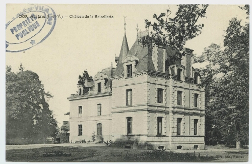 Acigné (I.-et-V.). Château de la Boisellerie.