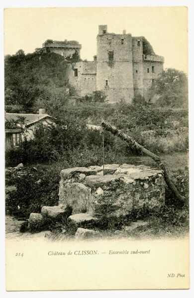 Château de CLISSON. - Ensemble sud-ouest
