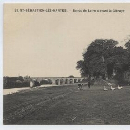 ST-SEBASTIEN-LES-NANTES. - Bords de Loire devant la Gibraye