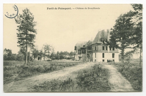 Forêt de Paimpont. - Château de Brocéliande.