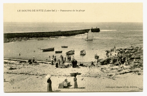 L-I LE BOURG-DE-BATZ (Loire-Inf.) - Panorama de la plage