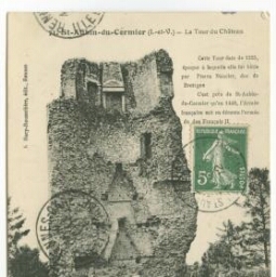 Saint-Aubin-du-Cormier (I.-et-V.).- La tour du château.