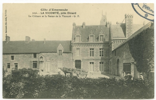 LA VICOMTE, près Dinard - Le Château et la Ferme de la Vicomté - G. F.