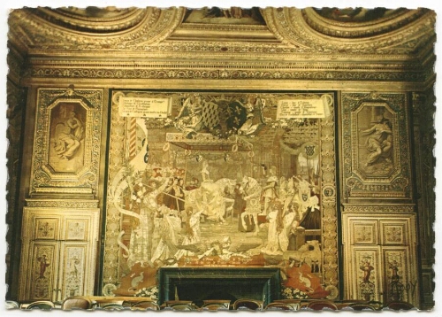 RENNES - Tapisserie du Palais de Justice. Le mariage d'Anne de Bretagne et de Charles VIII.