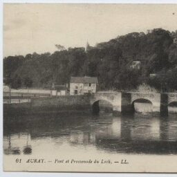 AURAY - Pont et promenade du Loch.- LL.